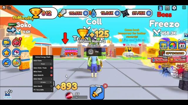 [FREE LIMITED UGC] Anime Energy Clash Simulator Script • Auto Farm [Roblox 2023] смотреть онлайн