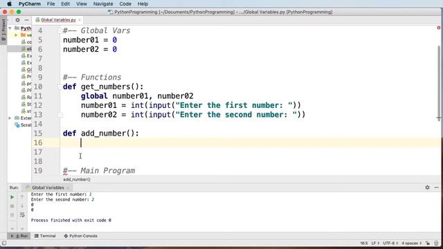 Python Tutorial - Working with Functions and Global Variables смотреть онлайн