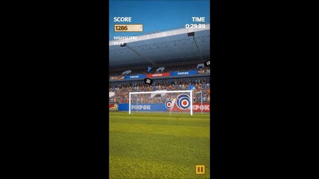 Flick Kick Football Gameplay - Arcade/Bullseye (IOS/Android) смотреть онлайн