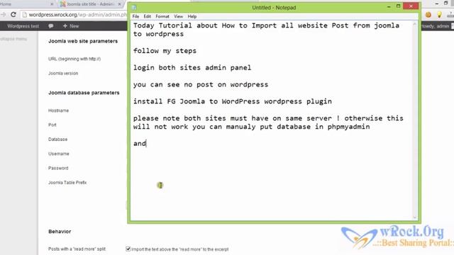 Import Website Post From Joomla to Wordpress all смотреть онлайн