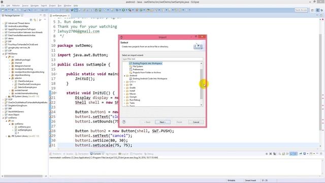 Configure SWT in Java Eclipse смотреть онлайн