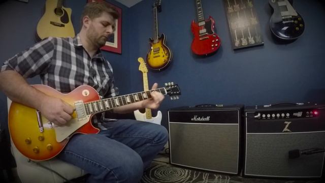 Gibson Burstbucker 1 & 2 Pickups with R8 Les Paul 1958 Historic VOS смотреть онлайн