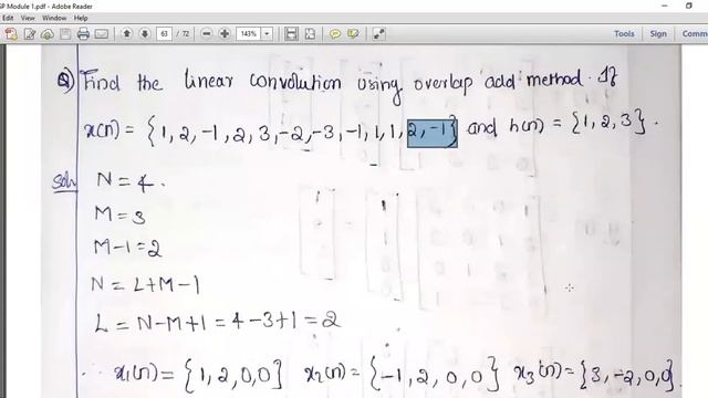 Digital Signal Processing Module 1 Part 17 Overlap save and add method смотреть онлайн