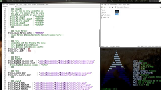 Awesome WM 3.5. Настройка - часть [3/6].