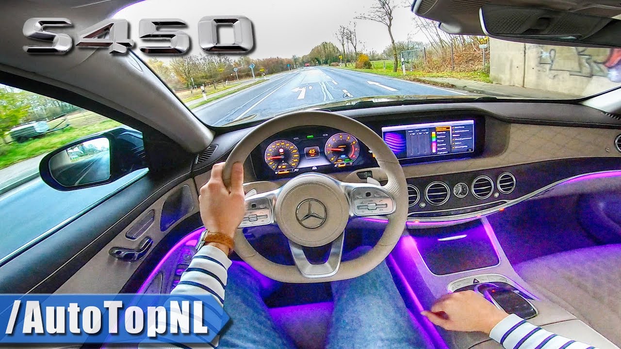 MERCEDES BENZ S CLASS AMG Line S450 LANG 4Matic POV Тест-драйв. смотреть онлайн