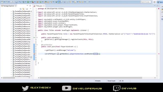 Minecraft Bukkit Plugin Coding - Titles смотреть онлайн