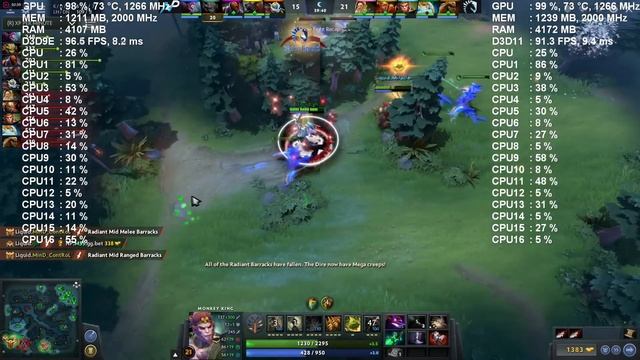 AMD Ryzen 7 1700 + RX 480 Tested in DOTA 2 directx 9 and directx 11 @ 1080p Ultra Settings смотреть онлайн
