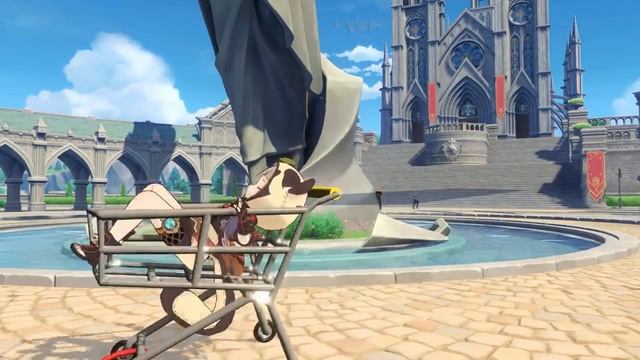 Все лоли из геншина очень круто катятся на всякой фигне вокруг статуи бродяжки смотреть онлайн