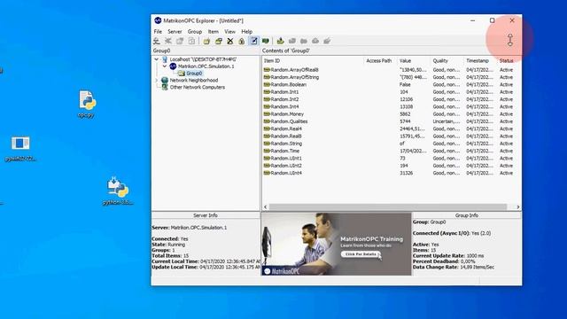 Conectando OPC DA via DCOM com Python 3 смотреть онлайн