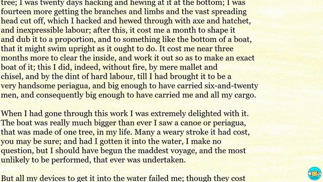 Robinson Crusoe - Ch 9 |? Audiobook with Scrolling Text ?| Ion VideoBook смотреть онлайн