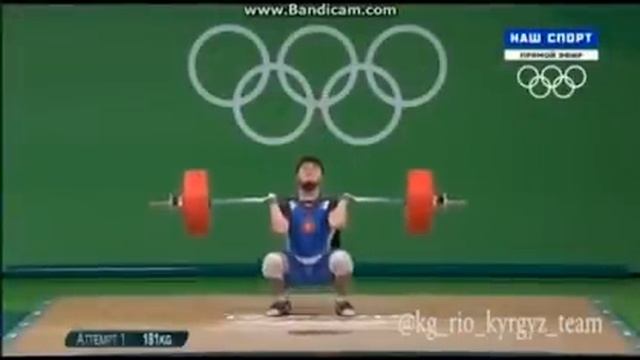 Иззат Артыков, оор атлетика, тяжелая атлетика, рио 2016, Кыргызстан, Олимспийские игры Weightliftin смотреть онлайн