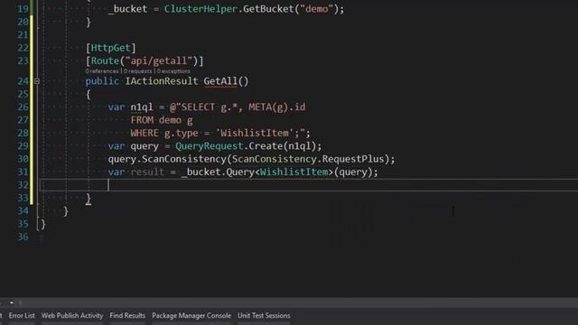 Getting started with ASP.NET Core and Couchbase смотреть онлайн