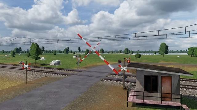 новый звук переезда и эр9т #TransportFever2 #TranssportFever #железнаядорога #электрички