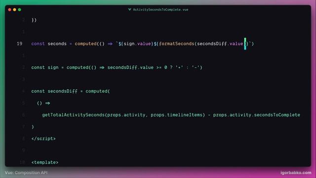 Vue Composition API From Scratch #60 - Updating time of ActivitySecondsToComplete component смотреть онлайн