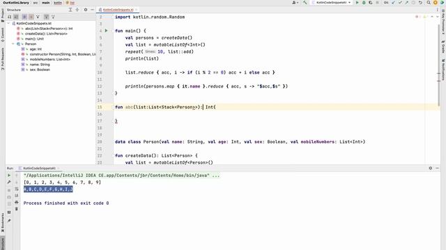 reduce() Kotlin Code Snippet (5-10 mins) смотреть онлайн