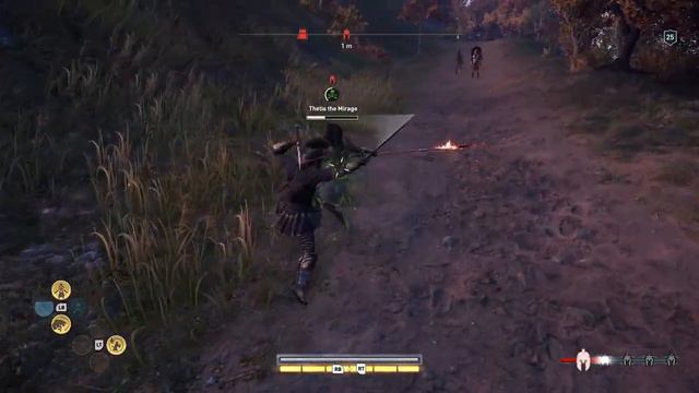 Assassin's Creed Odyssey - Mercenary fight (Flame archer + spear) only with swords on nightmare смотреть онлайн