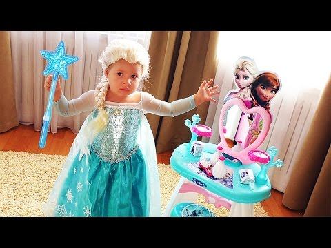 ✿ ПРИНЦЕССА ЭЛЬЗА и ВОЛШЕБНОЕ ЗЕРКАЛО Frozen Elsa Диана Эльза из мультик Холодное Сердце Frozen Elsa смотреть онлайн