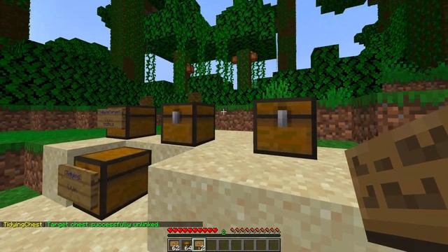 Automatically sort chests in Minecraft with Tidying Chest Plugin смотреть онлайн
