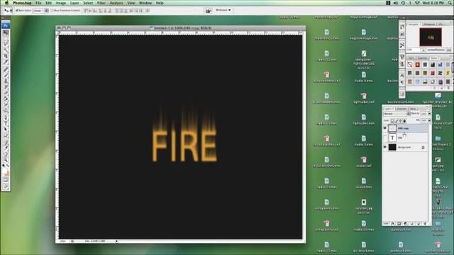 Photoshop Tutorial : Creating Fire Effects in Adobe Photoshop Elements смотреть онлайн