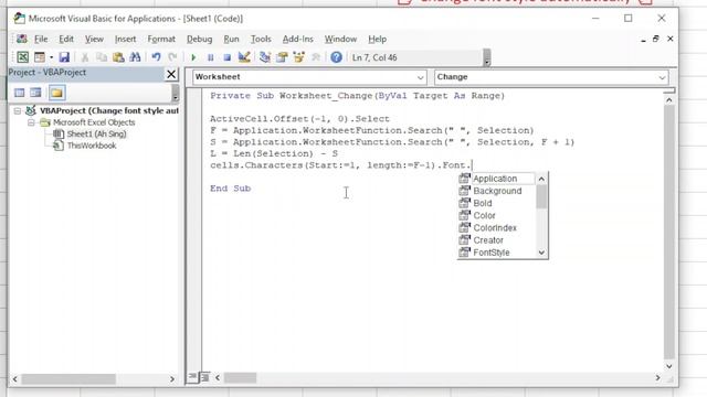 Excel VBA - Change font style based on space (editable template available) смотреть онлайн