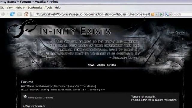 Sql Injection (Infinity Exists) смотреть онлайн