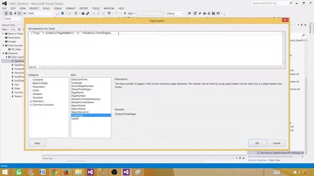 SSRS Tutorial 51- Add Page X of TotalPages in Report Footer Or Header In SSRS Report смотреть онлайн