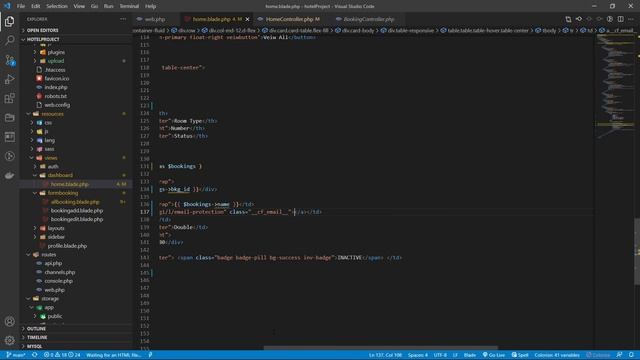 Show data booking on home dashboard Laravel | Hotel Management смотреть онлайн