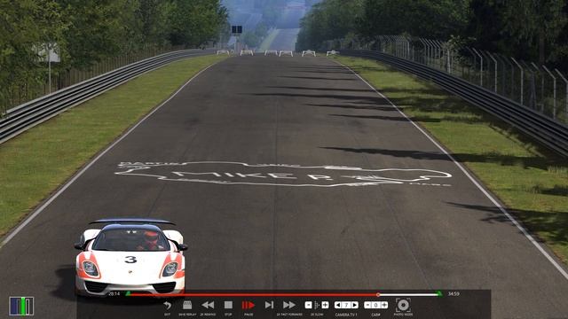 Assetto Corsa Porsche 918 Spyder Nurburgring Nordschleife Tourist First lap смотреть онлайн