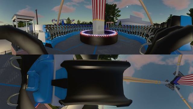 [VR 360 Video] Roller Coaster POV Extreme Frisbee Ride Virtual Reality Nintendo VR Box