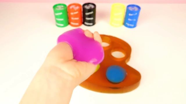 #Желейная палитра с красками из #слизи #Jelly Palette With Colors Of Mucus