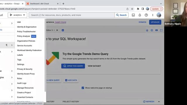 Configure BigQuery for dbt Cloud смотреть онлайн
