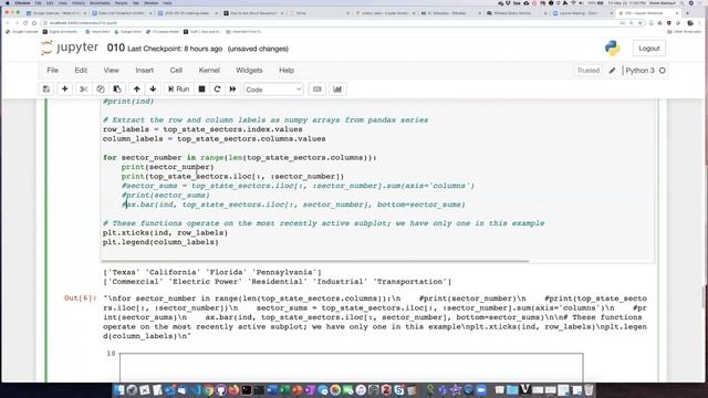 010l Creating a stacked bar chart with Pyplot смотреть онлайн
