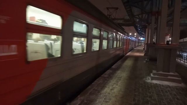 Электропоезд Эд4мк 024 ( Каланчёвская-Тула 1) часть 3 отправление с платформы Царицыно смотреть онлайн