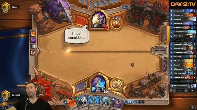 Hearthstone: Boomsday - Control Mill Mage P1 смотреть онлайн