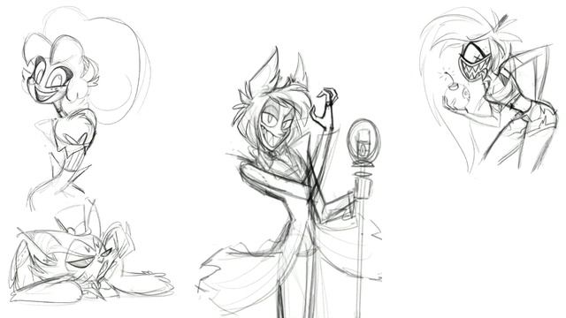 Hazbin Hotel Speed Sketch смотреть онлайн