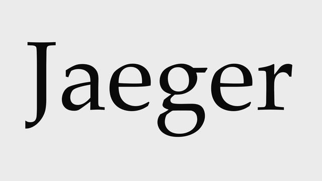 How to Pronounce Jaeger смотреть онлайн