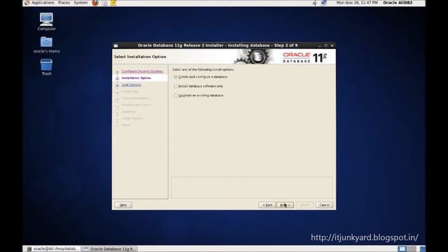 Oracle 11g Release 2 64Bit Installation - HD смотреть онлайн