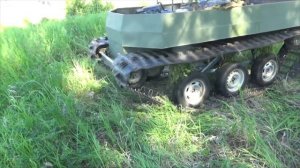 Гусеничный вездеход  Траки гусениц не выдержали испытаний