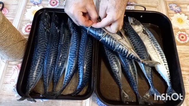 Скумбрия горячего копчения)) Необычноооооо ))прямо... смотреть онлайн