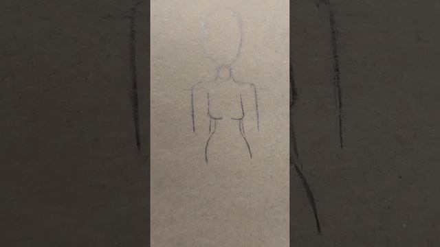 Видео туториал как рисовать тело,как и обещала☺️#люблювас #всемудачи #рисование #хочуврек