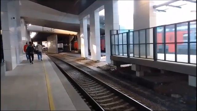 ЭД4М сообщением "Петушки-Апрелевка", перегон Белорусский вокзал-Москва-Сортировочная Киевская смотреть онлайн