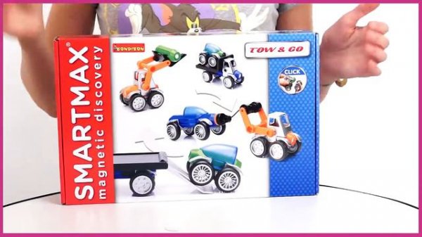 Bondibon Smart Max  Магнитный конструктор Автотехника ВВ0905)