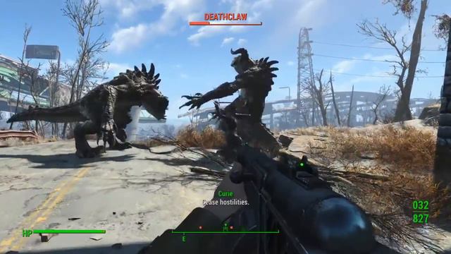 Fallout 4 DEATHCLAW vs DEATHCLAW!! смотреть онлайн