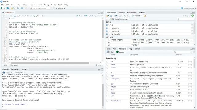 Support Vector Regression (SVR) based Prediction with R смотреть онлайн