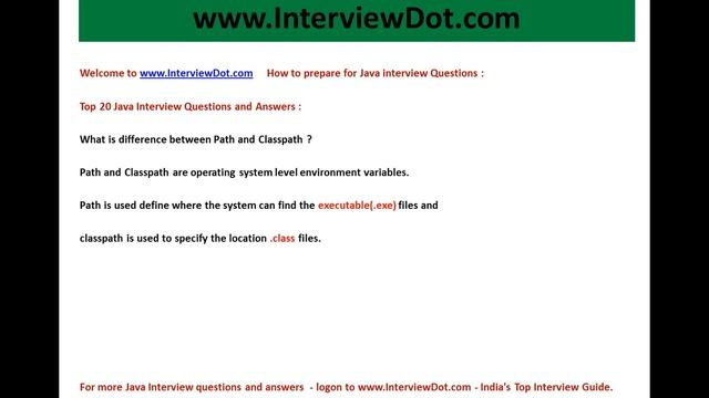 interview question what is the difference between path and classpath смотреть онлайн