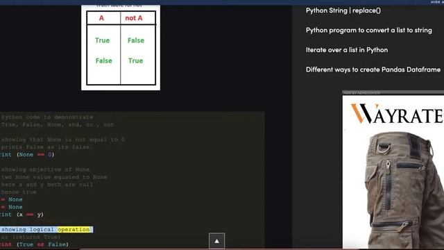 Keywords in Python – Set 1 смотреть онлайн