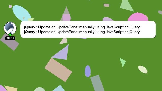 jQuery : Update an UpdatePanel manually using JavaScript or jQuery смотреть онлайн