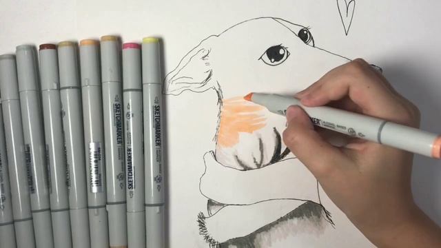 Как нарисовать собаку маркерами? How do I draw a dog with markers? смотреть онлайн