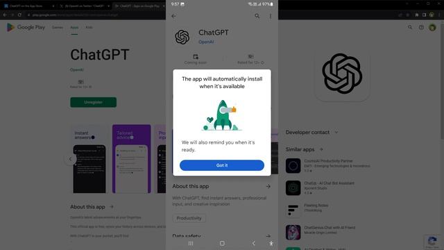 Download ChatGPT Android App смотреть онлайн
