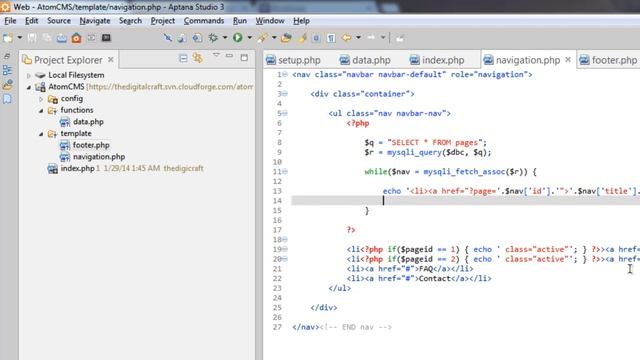 Developing a Dynamic Website 2014 - Part 13 - Creating a Dynamic Navigation / Menu смотреть онлайн